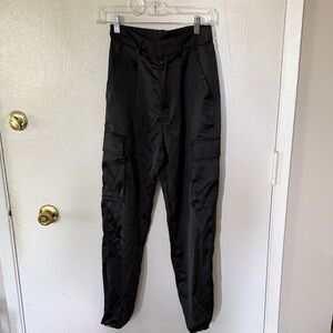 YoungLA Black Women's Cargo Joggers
